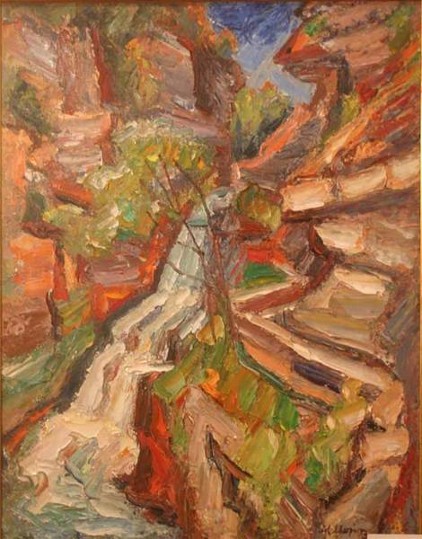 Image - Mykhailo Moroz: Buttermilk Falls (1968).